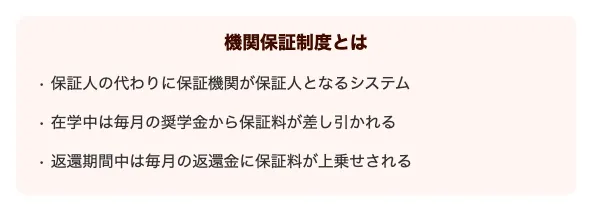 日本学生支援機構の機関保証制度