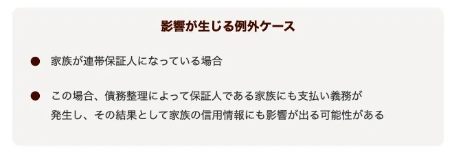 家族が連帯保証人になっている場合