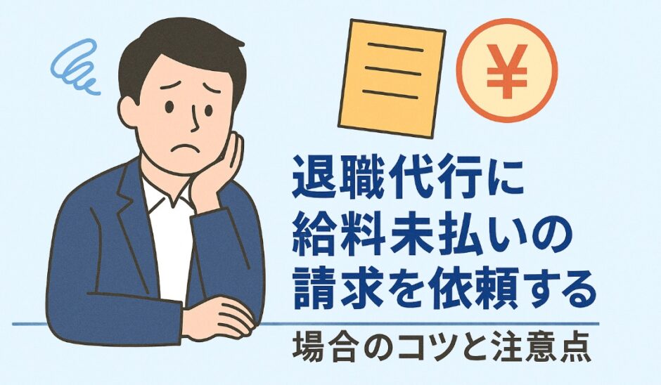 退職代行に給料未払いの請求を依頼する場合のコツと注意点