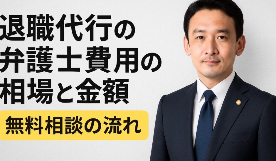 退職代行の弁護士費用の相場と金額。無料相談の流れ