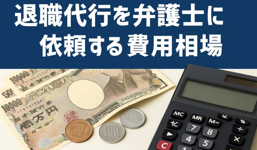 退職代行を弁護士に依頼する費用相場