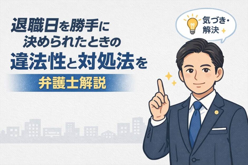 退職日を勝手に決められたときの違法性と対処法を弁護士解説