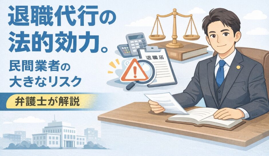 退職代行の法的効力とは？民間業者のリスク【弁護士解説】