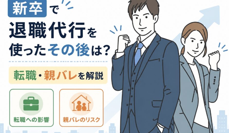 新卒で退職代行を使ったその後は？転職・親バレを解説